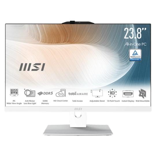 Msi am242p-2089xeu i5-120u 16gb 512 dos 24" blanco