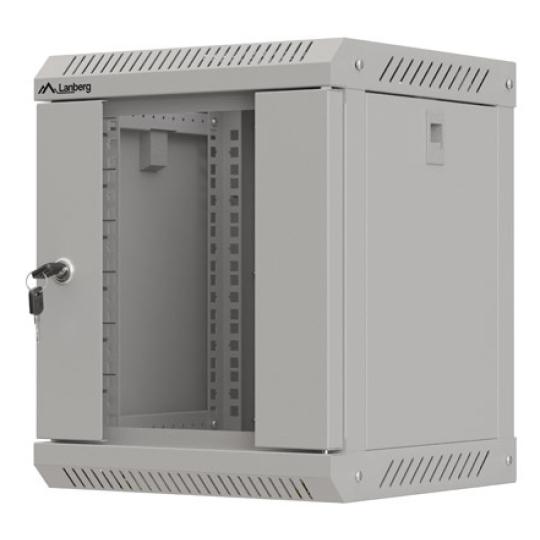 ARMARIO LANBERG MURAL RACK 10" 6U/300X300 FLAT PACK GRIS PUERTA CRISTAL