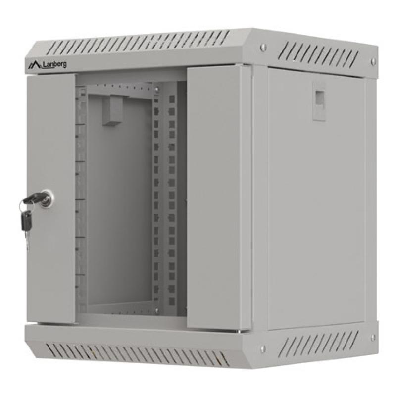 ARMARIO LANBERG MURAL RACK 10" 6U/300X300 FLAT PACK GRIS PUERTA CRISTAL