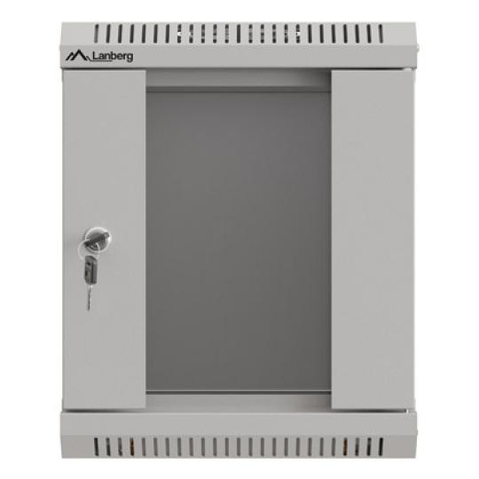 ARMARIO LANBERG MURAL RACK 10" 6U/300X300 FLAT PACK GRIS PUERTA CRISTAL