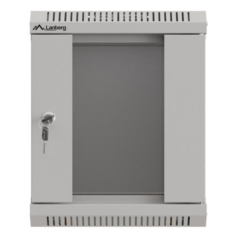 ARMARIO LANBERG MURAL RACK 10" 6U/300X300 FLAT PACK GRIS PUERTA CRISTAL