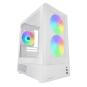 CAJA MICROATX MARS GAMING MCONYXW BLANCA LATERAL CRISTAL FRONTAL MESH GPU 292mm