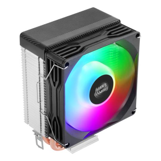 VENTILADOR CON DISIPADOR DE CPU MARS GAMING MCPUX2 TDP 150W PWM LOW PROFILE FRGB NEGRO