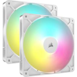 Corsair RS140 ARGB PWM 140mm Dual Pack Blanco