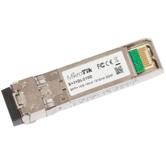 Mikrotik s+31dlc10d módulo fibra sfp+ monomod 10km