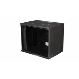 ARMARIO MURAL 19" EQUIP ECO MOUNT 9U EWM-09-5440-B 540x400x463 COLOR NEGRO PUERTA CRISTAL TEMPLADO