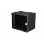 ARMARIO MURAL 19" EQUIP ECO MOUNT 9U EWM-09-5440-B 540x400x463 COLOR NEGRO PUERTA CRISTAL TEMPLADO