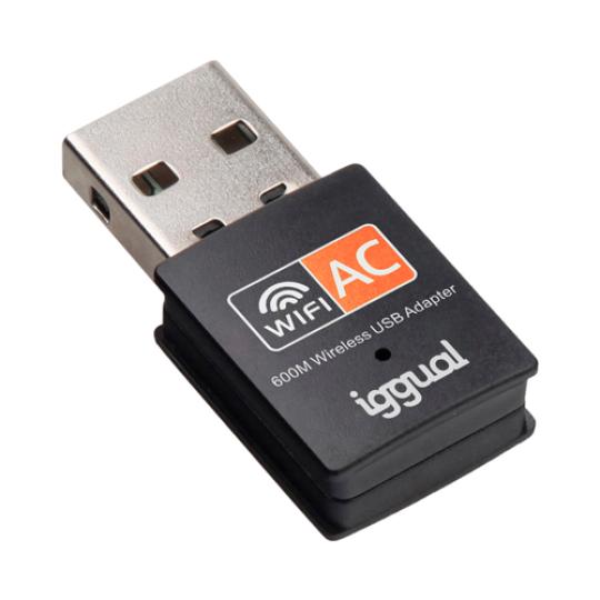 Iggual adaptador usb wifi 600 mbps dual 2.4g/5g