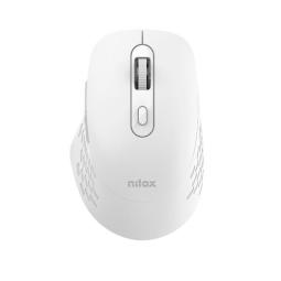 Nilox ratón dual wireless 1600dpi silen. blanco