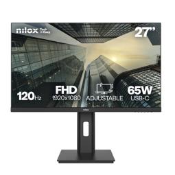 MONITOR 27" USB-C DP HDMI NILOX NXM27REG12065 FHD 120Hz 4MS 250cd/m² USB-C 65W VESA 100x100 REGULABL