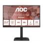AOC Monitor 23.8" LED IPS FullHD 120Hz - Respuesta 4ms - Ajustable en Altura, Giratorio e Inclinable - Altavoces 4W - USB, HDMI,