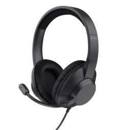 Trust Ayda Max Auriculares con Microfono USB - Diadema Acolchada - Cancelacion de Ruido - Cable de 1.80m