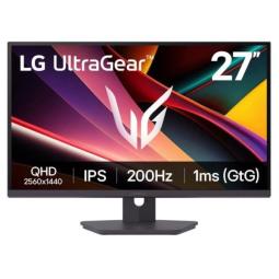 LG UltraGear Monitor 27" IPS QHD 200Hz HDR400 FreeSync Premium - Respuesta 1ms - Ajustable en Altura, Inclinable y Giratorio - H