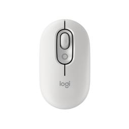 Logitech POP Mouse Raton Inalambrico 1000dpi - 4 botones - Multidispositivo - Color Blanco Crudo