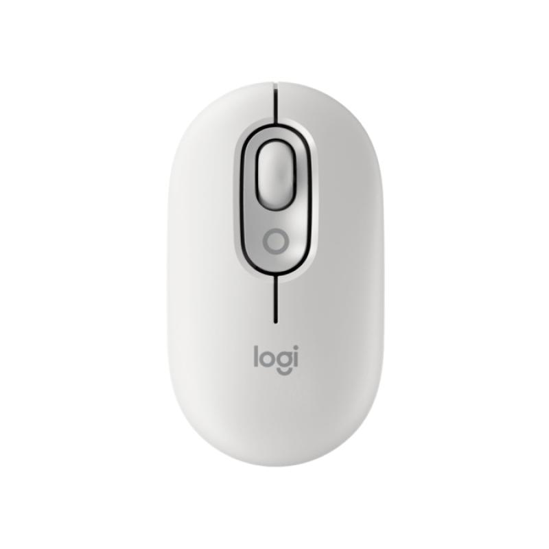 Logitech POP Mouse Raton Inalambrico 1000dpi - 4 botones - Multidispositivo - Color Blanco Crudo