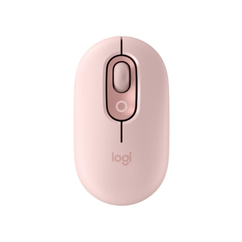 Logitech POP Mouse Raton Inalambrico 1000dpi - 4 botones - Multidispositivo - Color Rosado