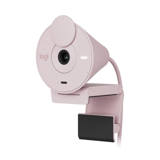 Logitech Brio 300 Webcam Full HD - 2 Megapixeles - Campo Visual 70º - Color Rosado