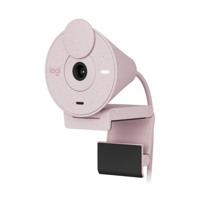 Logitech Brio 300 Webcam Full HD - 2 Megapixeles - Campo Visual 70º - Color Rosado
