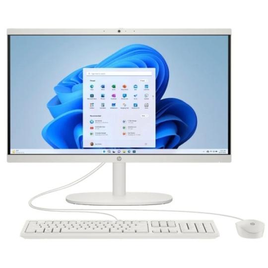 HP 22-DG0037NS All-in-One Intel Core i3-N300 - 8GB DDR5 - 512GB SSD - 21.5" FHD - Windos 11 Home - Color Blanco + Teclado QWERTY
