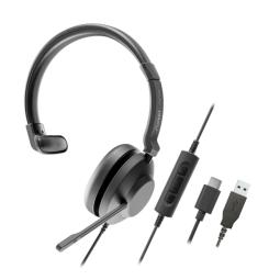 Axtel One Auriculares con Microfono USB - Conexion USB-A - Controles de Audio Integrados - Estereo