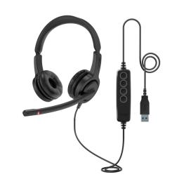 Axtel Voice UC28 Auriculares con Microfono USB - Conexion USB-A - Cancelacion de Ruido - Construccion Robusta