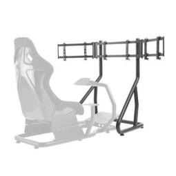 Cromad Soporte para 3 Monitores de 24" a 32" Ideal para Utilizar con Simulator Cockpit Seat - Sistema Antirrobo - Peso Max. 50kg