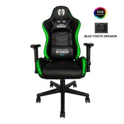 Cromad Serie Nemesis Silla Gaming RGB - Estructura Robusta - Piel Sintetica de Alta Calidad - Altura Regulable con Piston de Gas