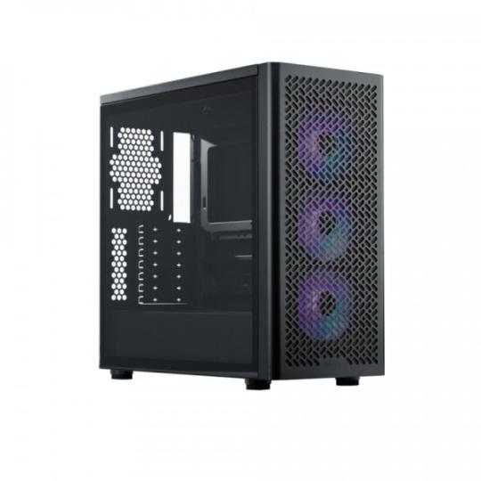 Cooler Master Elite 502 Caja Torre E-ATX - 3 Ventiladores 120mm RGB - Ventana Lateral - Gestion de Cables - Audio - 1xUSB-A - 1x