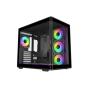 Cooler Master Elite 600 Caja Semitorre ATX/MicroATX/Mini-ITX - 4 Ventiladores 120mm RGB - Vista Panoramica - Doble Camara - Audi