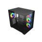 Cooler Master Elite 681 Caja Semitorre ATX/MicroATX/Mini-ITX - 4 Ventiladores 120mm RGB - Vista Panoramica - Doble Camara - Audi