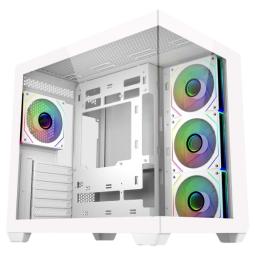 Cooler Master Elite 681 Caja Semitorre ATX/MicroATX/Mini-ITX - 4 Ventiladores 120mm RGB - Vista Panoramica - Doble Camara - Audi