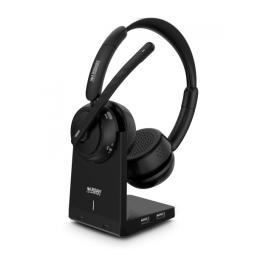 Urban Factory Movee Max Auriculares Bluetooth 5.2 - Reduccion Activa de Ruido - Soporte de Carga - Microfono con Reduccion de Ru