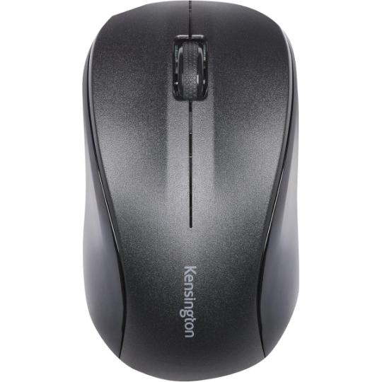 Kensington Valumouse Raton Inalambrico 2,4GHz - Sensor de 1000ppp - 3 Botones - Uso Ambidiestro - Clics Silenciosos - Color Negr