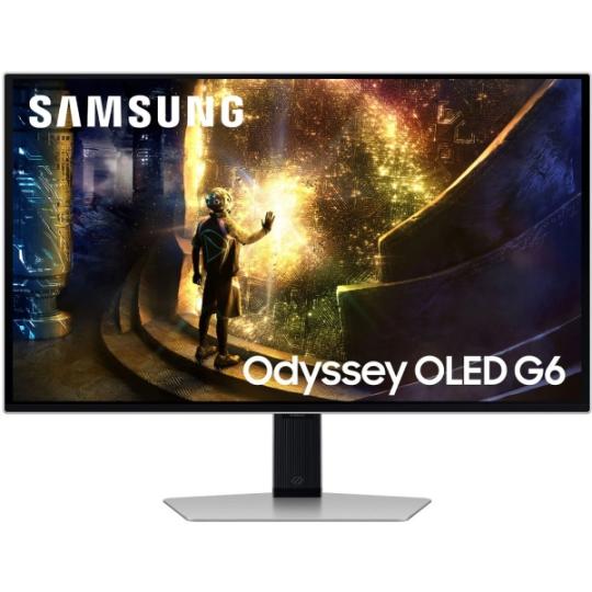 Samsung Odyssey G6 Monitor 27" OLED QHD 240Hz FreeSync y G-SYNC - Respuesta 1ms - Ajustable en Altura e Inclinable - Angulo de V