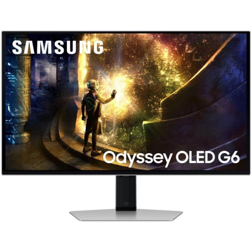 Samsung Odyssey G6 Monitor 27" OLED QHD 240Hz FreeSync y G-SYNC - Respuesta 1ms - Ajustable en Altura e Inclinable - Angulo de V