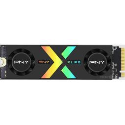 PNY CS3150 Disco Duro Solido SSD M2 1TB NVMe PCIe Gen5 x4 con Disipador Termico - Iluminacion RGB - Color Negro