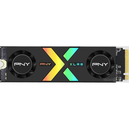 PNY CS3150 Disco Duro Solido SSD M2 2TB NVMe PCIe Gen5 x4 con Disipador Termico - Iluminacion RGB - Color Negro