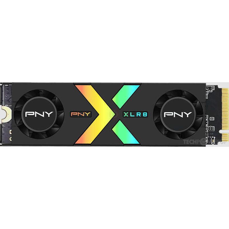 PNY CS3150 Disco Duro Solido SSD M2 2TB NVMe PCIe Gen5 x4 con Disipador Termico - Iluminacion RGB - Color Negro