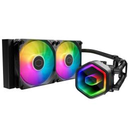 Cooler Master Masterliquid 240 Core II Lite ARGB Kit de Refrigeracion Liquida - Ventiladores Preinstalados - Tubos de 400mm - Il