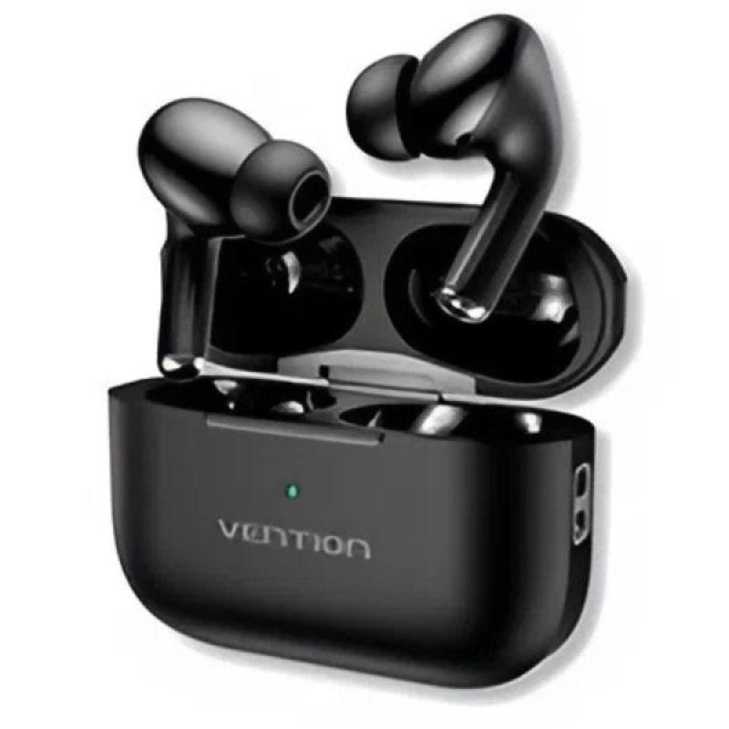 Vention Echo Lite E11 Auriculares Bluetooth 5.4 con Estuche de Carga - True Wireless - 6h Autonomia - Color Negro