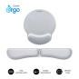 Subblim Pack Ergo MemoryFlex Alfombrilla Ergonomica para Raton y Reposamuñecas Teclado - Espuma Elastica - Microtexturizada Impe