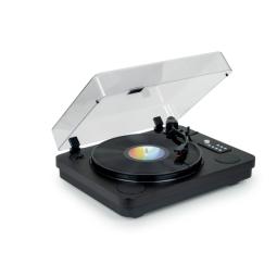 Thomson TT650BT Tocadiscos Estereo con Altavoces Incorporados - Funcion Parada Automatica - Conexion RCA/Bluetooth - Color Negro