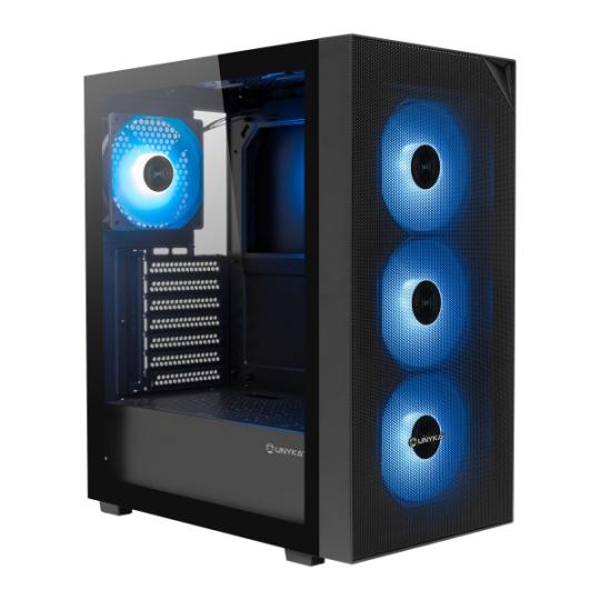 Unykach Revelat Mesh Compact Edition Caja ATX, Micro ATX, ITX - Lateral de Vidrio Templado - 3.5", 2.5" - USB-A 2.0, USB-3.0 y A