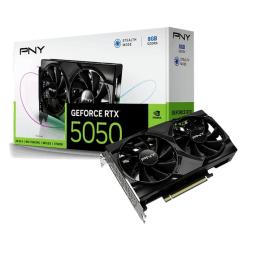 PNY GeForce RTX 5050 Tarjeta Grafica 8GB GDDR6 Dual Fan, 1X HDMI, 3X DisplayPorts