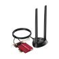 Cudy Adaptador de Red PCIe Tribanda WiFi 7 BE9300 - Bluetooth 5.4 - Disipador Termico - Base de Antena Magnetizada - Color Negro