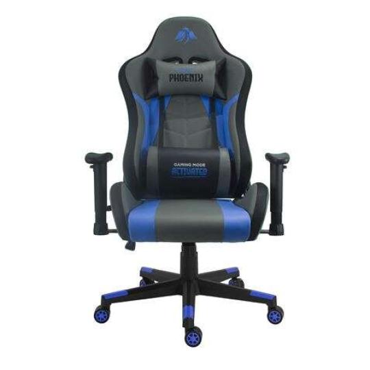 Cromad Serie Phoenix Silla Gaming - Altura Regulable con Piston de Gas Clase 2 - Reclinable hasta 180º - Cojines Lumbar y Cervic