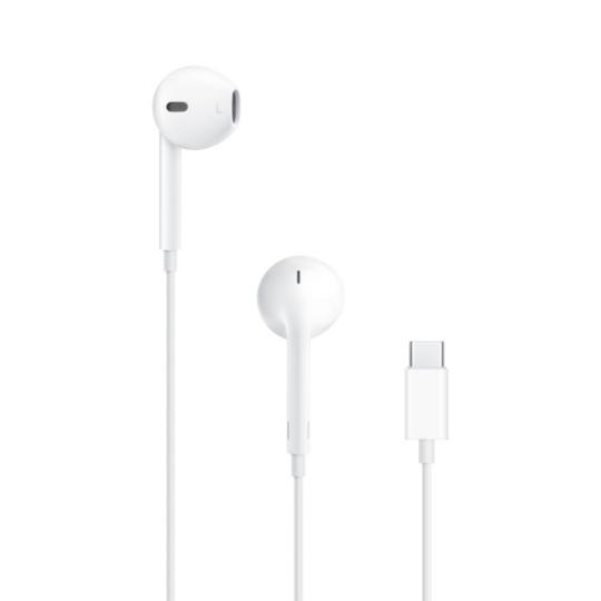 Apple EarPods Auriculares Binaurales USB-C - Microfono Integrado - Control de Volumen - Color Blanco