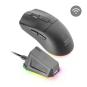 Mars Gaming MM-T3 Raton Inalambrico Ultraligero - 14400dpi - Bluetooth 5.0 - Rf 2.4Ghz - Switches HUANO - Base con Luces RGB - 7