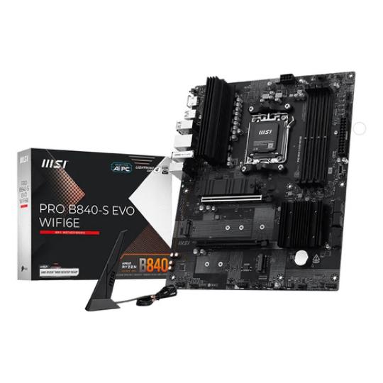 PLACA BASE MSI PRO B840-S EVO WIFI6E AM5 4XDDR5
