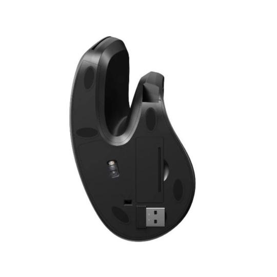 Nilox nxmoev02 ratón vertical wirelles sil. negro